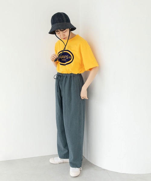 PAR ICI（パーリッシィ）の「NAVYS80 フットボールＴシャツ（Tシャツ/カットソー・レディース・イエロー/ブルー/アイボリー/グレー・FREE）」の20枚目の写真