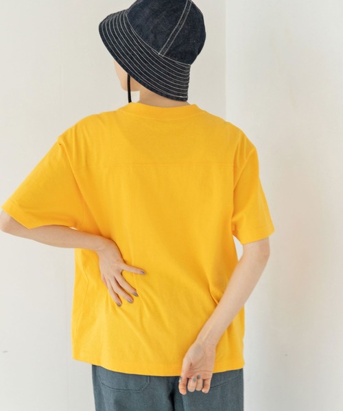 PAR ICI（パーリッシィ）の「NAVYS80 フットボールＴシャツ（Tシャツ/カットソー・レディース・イエロー/ブルー/アイボリー/グレー・FREE）」の12枚目の写真
