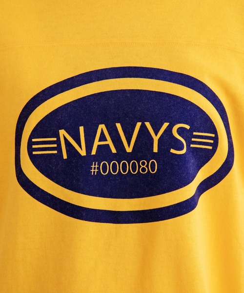 PAR ICI（パーリッシィ）の「NAVYS80 フットボールＴシャツ（Tシャツ/カットソー・レディース・イエロー/ブルー/アイボリー/グレー・FREE）」の7枚目の写真