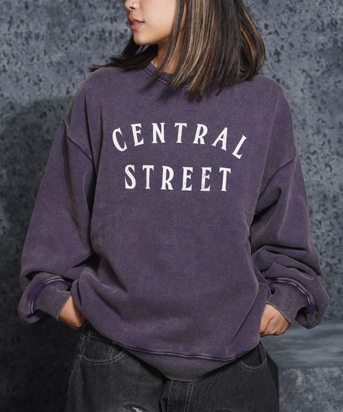 1111clothing（ワンフォークロージング）の「裏起毛 スノー加工 ロゴ スウェット / Snow Processed Logo Sweatshirt（スウェット・メンズ・A/B/F/C/D/E・M/L）」の3枚目の写真