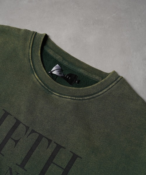 1111clothing（ワンフォークロージング）の「裏起毛 スノー加工 ロゴ スウェット / Snow Processed Logo Sweatshirt（スウェット・メンズ・A/B/F/C/D/E・M/L）」の18枚目の写真