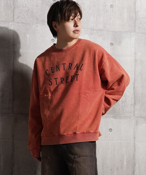 1111clothing（ワンフォークロージング）の「裏起毛 スノー加工 ロゴ スウェット / Snow Processed Logo Sweatshirt（スウェット・メンズ・A/B/F/C/D/E・M/L）」の12枚目の写真