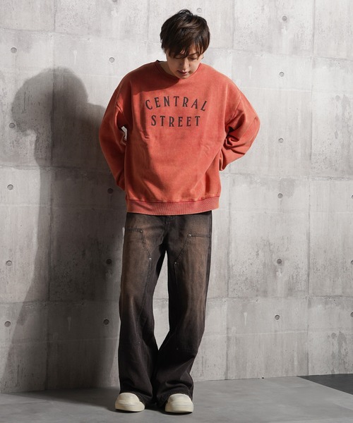 1111clothing（ワンフォークロージング）の「裏起毛 スノー加工 ロゴ スウェット / Snow Processed Logo Sweatshirt（スウェット・メンズ・A/B/F/C/D/E・M/L）」の10枚目の写真