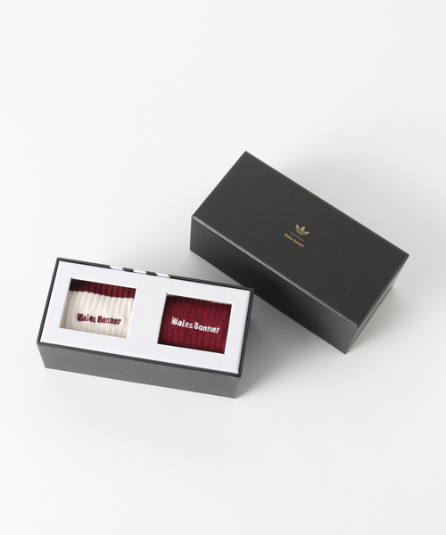 adidas Originals(アディダスオリジナルス)の「adidas originals × Wales Bonner WB 3S Sock WHITE/BURGUN JH3610(ソックス/靴下・メンズ・ボルドー・MEDIUM)」の3枚目の写真