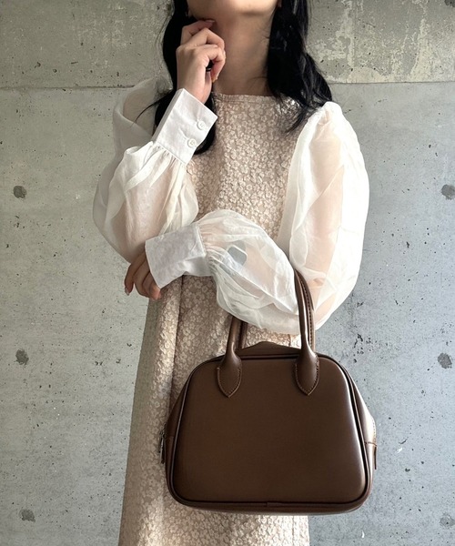 merrylatte(メリーラテ)の「花柄ロングドレスワンピース(ワンピース・レディース・ブラック/アイボリー・SMALL)」の12枚目の写真