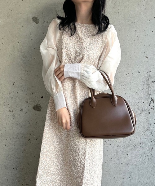 merrylatte(メリーラテ)の「花柄ロングドレスワンピース(ワンピース・レディース・ブラック/アイボリー・SMALL)」の14枚目の写真