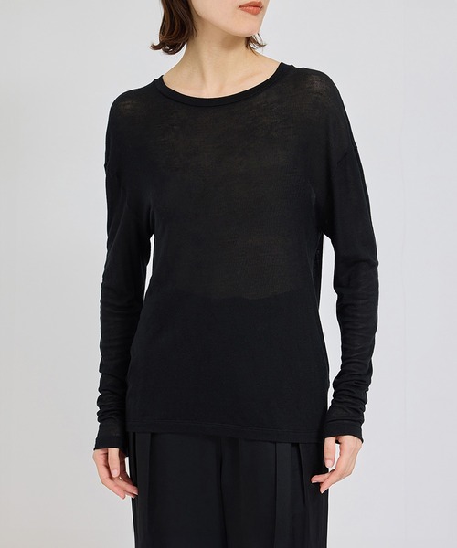 【セール】カシミヤシルクシアーカットソー（Tシャツ/カットソー）｜ROPE'（ロペ）