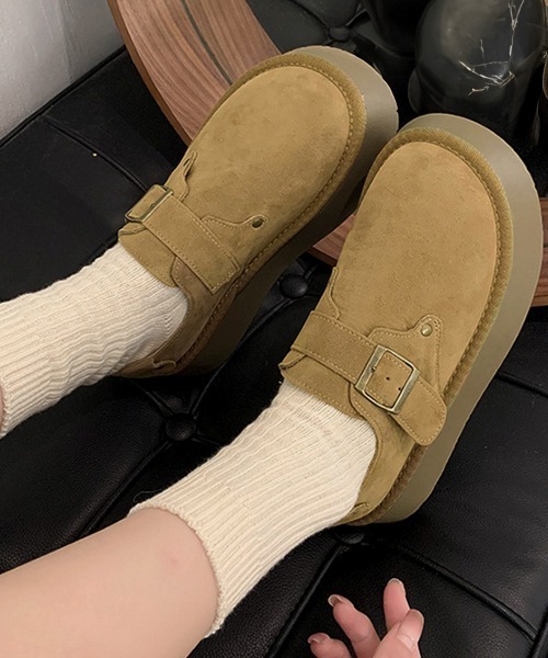 Miniministore(ミニミニストア)の「モカシンシューズ 厚底スエード調パンプス(モカシン/デッキシューズ・レディース・カーキ/キャメル・23.0cm/22.5cm/24.5cm/24.0cm/23.5cm)」の8枚目の写真