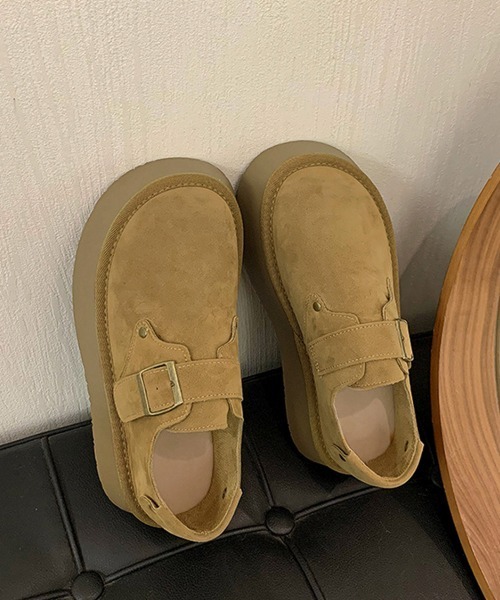 Miniministore(ミニミニストア)の「モカシンシューズ 厚底スエード調パンプス(モカシン/デッキシューズ・レディース・カーキ/キャメル・23.0cm/22.5cm/24.5cm/24.0cm/23.5cm)」の19枚目の写真