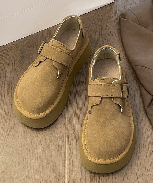 Miniministore(ミニミニストア)の「モカシンシューズ 厚底スエード調パンプス(モカシン/デッキシューズ・レディース・カーキ/キャメル・23.0cm/22.5cm/24.5cm/24.0cm/23.5cm)」の20枚目の写真