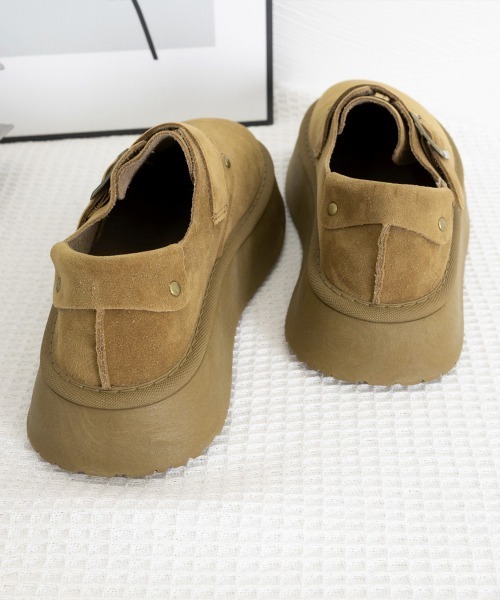 Miniministore(ミニミニストア)の「モカシンシューズ 厚底スエード調パンプス(モカシン/デッキシューズ・レディース・カーキ/キャメル・23.0cm/22.5cm/24.5cm/24.0cm/23.5cm)」の21枚目の写真