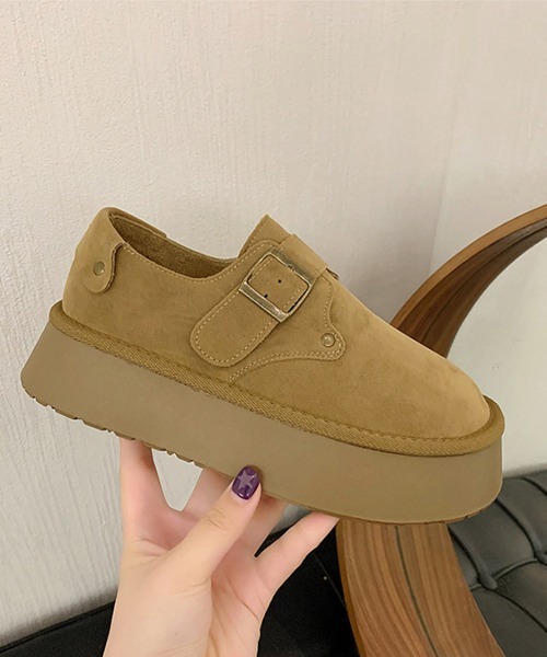 Miniministore(ミニミニストア)の「モカシンシューズ 厚底スエード調パンプス(モカシン/デッキシューズ・レディース・カーキ/キャメル・23.0cm/22.5cm/24.5cm/24.0cm/23.5cm)」の22枚目の写真