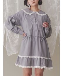 merry jenny | ピンタックフレアミニワンピース(ワンピース)