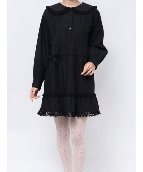 merry jenny（メリージェニー）の「ピンタックフレアミニワンピース