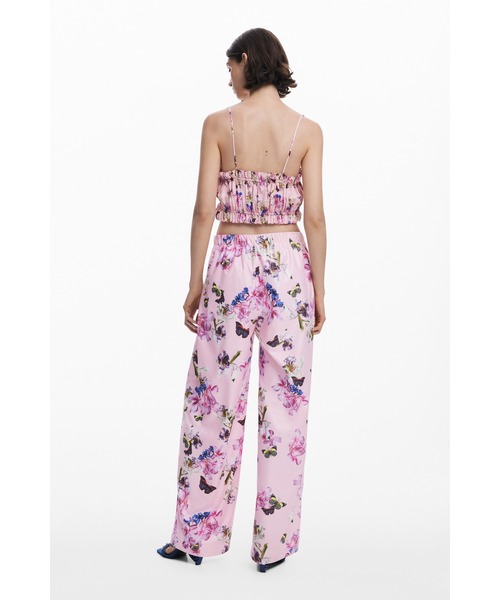 Desigual（デシグアル）の「DAISYLACROIX ローズガーデン ワイドパンツ（その他パンツ・レディース・レッド・XS/S/M/L/XL）」の5枚目の写真