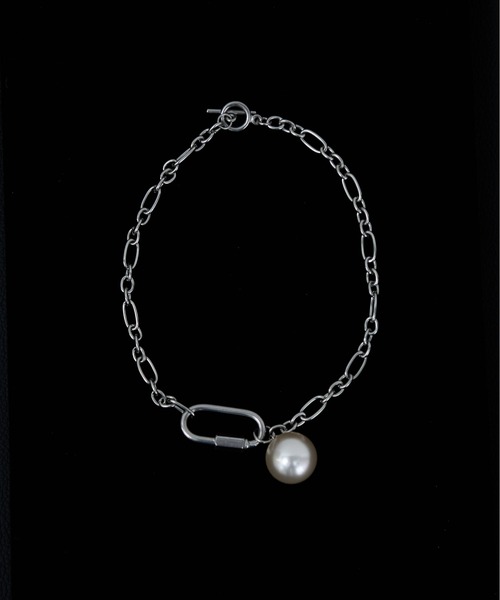Carabiner pearl chain necklace（ネックレス）｜Carmelo（カーメロ）