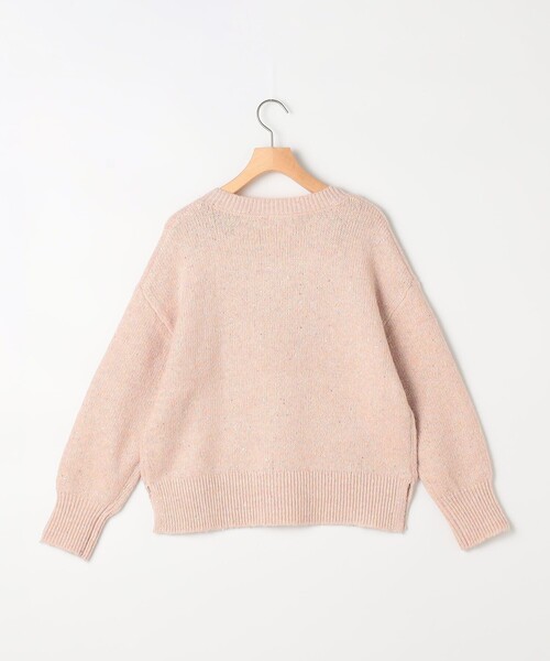 NOLLEY'S LIGHT（ノーリーズライト）の「ラメスパンコール Vネックプルオーバーニット（ニット/セーター・レディース・ミント/ピンク/ホワイト・38）」の5枚目の写真