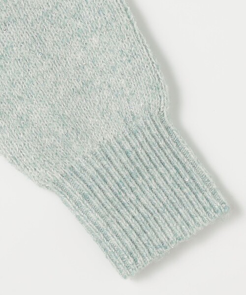 NOLLEY'S LIGHT（ノーリーズライト）の「ラメスパンコール Vネックプルオーバーニット（ニット/セーター・レディース・ミント/ピンク/ホワイト・38）」の15枚目の写真