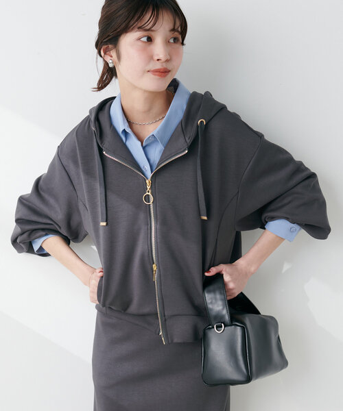 セール】ふわもちWZIPパーカー（Tシャツ/カットソー）｜natural