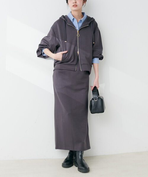 セール】ふわもちWZIPパーカー（Tシャツ/カットソー）｜natural