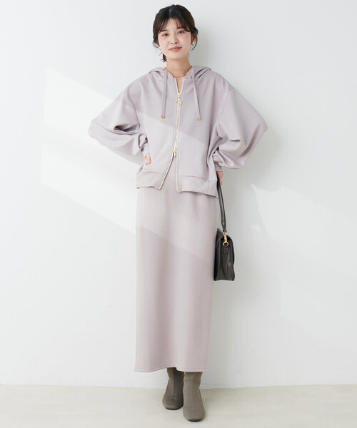 セール】ふわもちWZIPパーカー（Tシャツ/カットソー）｜natural