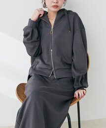 ふわもちＷZIPパーカー