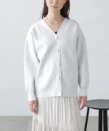 ◆［MFM］ラメジャガード金ボタンカーディガン