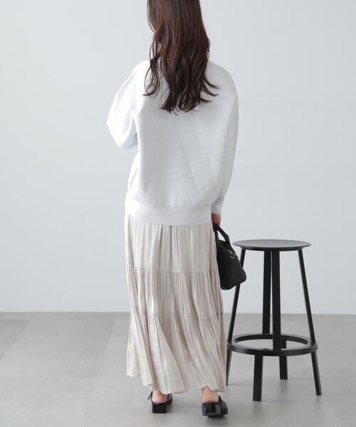 FREE'S MART（フリーズマート）の「◆［MFM］ラメジャガード金ボタンカーディガン（カーディガン/ボレロ・レディース・ホワイト/グレー/ピンク・FREE）」の7枚目の写真