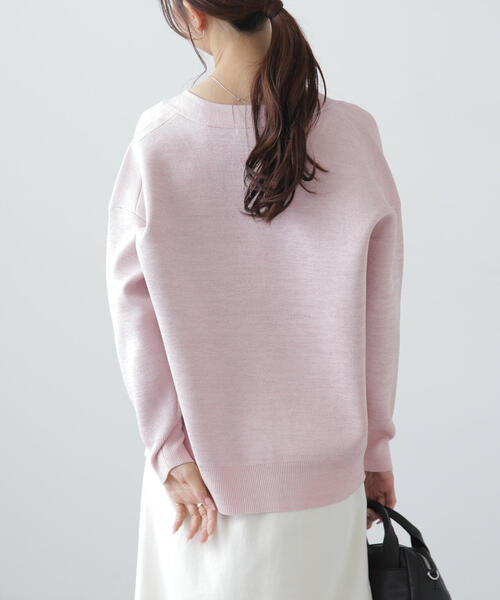 FREE'S MART（フリーズマート）の「◆［MFM］ラメジャガード金ボタンカーディガン（カーディガン/ボレロ・レディース・ホワイト/グレー/ピンク・FREE）」の14枚目の写真