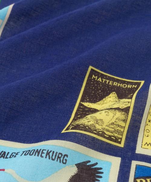 BEAUTY&YOUTH UNITED ARROWS（ビューティーアンドユースユナイテッドアローズ）の「BY BOHEMIANS ラベルプリントバンダナ ◆（バンダナ/スカーフ・レディース・ホワイト/ネイビー・フリー）」の4枚目の写真