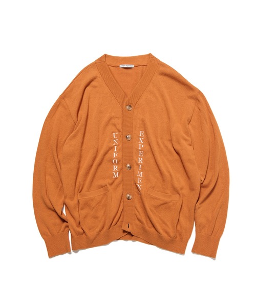 uniform experiment(ユニフォームエクスペリメント)の「STENCIL LOGO CARDIGAN(カーディガン/ボレロ・メンズ・ブラック/ライトブルー/オレンジ・2/3/4)」の3枚目の写真