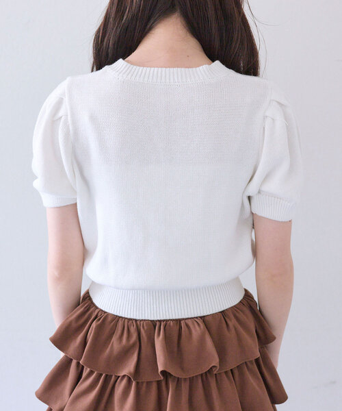 OLIVE des OLIVE（オリーブデオリーブ）の「アニマルジャガードニット（ニット/セーター・レディース・イエロー/サックスブルー/オフホワイト/ネイビー・FREE）」の22枚目の写真