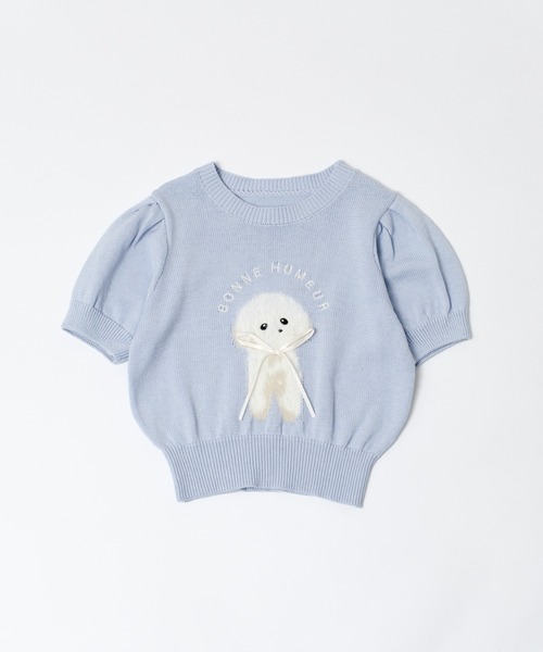 OLIVE des OLIVE（オリーブデオリーブ）の「アニマルジャガードニット（ニット/セーター・レディース・イエロー/サックスブルー/オフホワイト/ネイビー・FREE）」の16枚目の写真