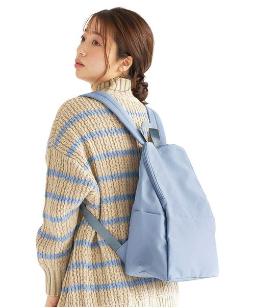 MARAI(マーライ)の「撥水加工 シンプルリュック(バックパック/リュック・レディース・ブラック/ブルー/グレー/ベージュ・FREE)」の6枚目の写真