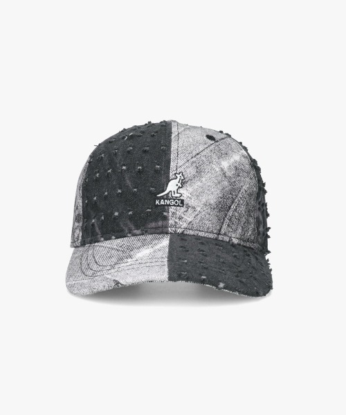 KANGOL（カンゴール）の「KANGOL DENIM MASHUP BASEBALL / カンゴール（キャップ・レディース・ブラック・ONE SIZE）」の3枚目の写真
