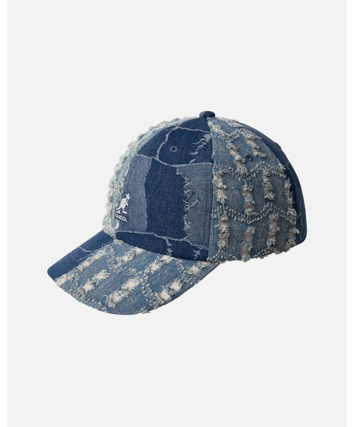 KANGOL（カンゴール）の「KANGOL DENIM MASHUP BASEBALL / カンゴール（キャップ・レディース・ブラック・ONE SIZE）」の8枚目の写真