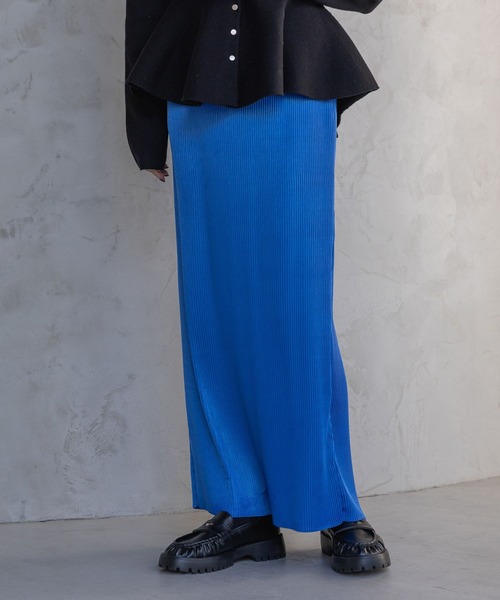 A part by（アパートバイ）の「プリーツイージータイトスカート2（スカート・レディース・ベージュ系その他/ブラック/ブラック系その他2/ライトベージュ/その他/オフホワイト/ブラウン/ダークブラウン/ライトブラウン/ブルー・FREE/SMALL）」の9枚目の写真