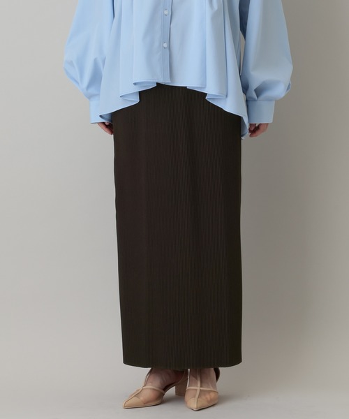 A part by（アパートバイ）の「プリーツイージータイトスカート2（スカート・レディース・ベージュ系その他/ブラック/ブラック系その他2/ライトベージュ/その他/オフホワイト/ブラウン/ダークブラウン/ライトブラウン/ブルー・FREE/SMALL）」の7枚目の写真