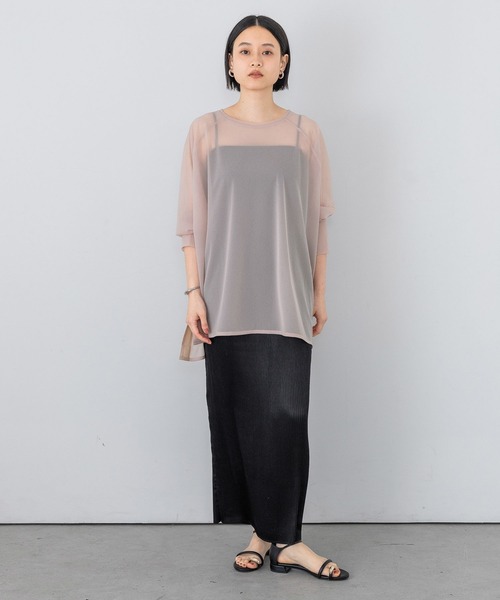 A part by（アパートバイ）の「プリーツイージータイトスカート2（スカート・レディース・ベージュ系その他/ブラック/ブラック系その他2/ライトベージュ/その他/オフホワイト/ブラウン/ダークブラウン/ライトブラウン/ブルー・FREE/SMALL）」の15枚目の写真