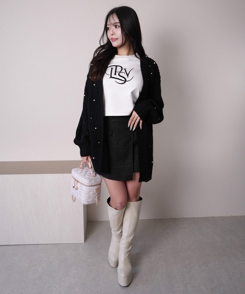 LIPSERVICE（リップサービス）の「ダブルベルトラップショートパンツ（その他パンツ・レディース・その他1/ホワイト/ブラック・S/M）」の16枚目の写真