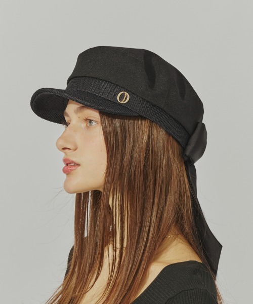 セール】Chapeau d' O Back Ribbon Marine Cas / シャポードオー