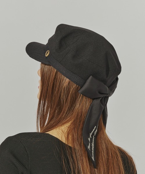 Chapeau d' O 帽子 キャスケット Satin Over Marine Cas