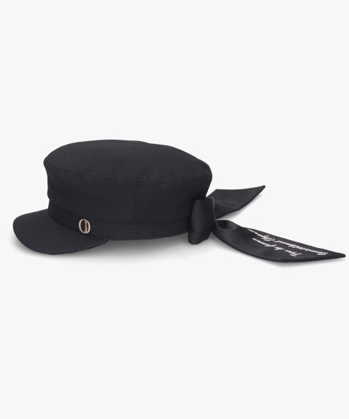 半額⭐︎新品シャポードオー キャスケットChapeau d'O 帽子 麦わら Chapeau d' O 帽子 キャスケット Satin Over Marine Cas