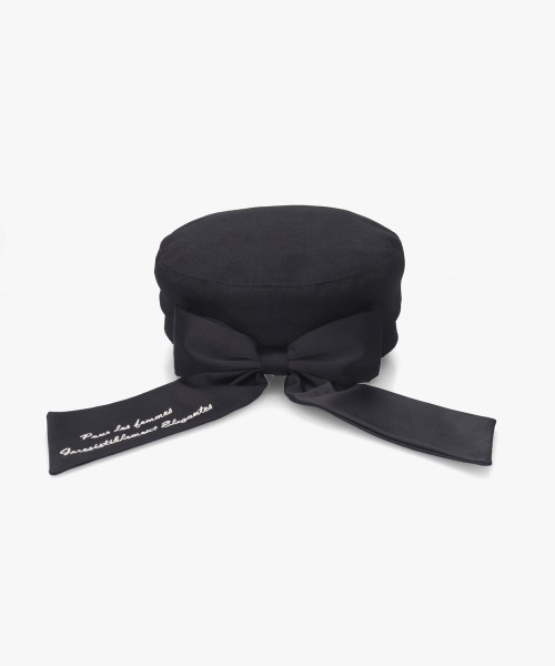 セール】Chapeau d' O Back Ribbon Marine Cas / シャポードオー