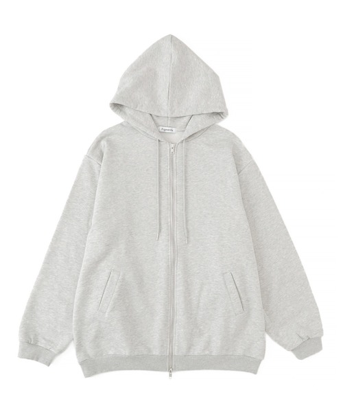 Figments（フィグメンツ）の「ダブルZIPビッグパーカー（パーカー・レディース・グレー/スミクロ/ブラック・X-LARGE/LARGE）」の14枚目の写真