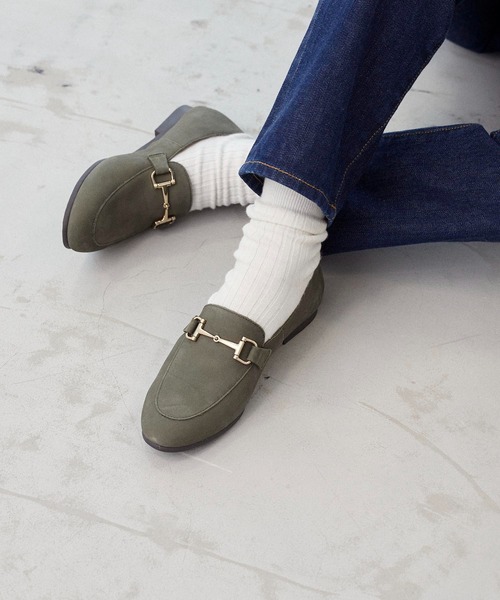 ing（イング）の「新色追加【WEB限定】レザービットローファー（ローファー・レディース・キャメル/オリーブ/ブラック/タイガーカモ/その他8/ダークアッシュ/LT.Gray/ダークブラウン・23cm/24.5cm/24cm/23.5cm/22.5cm）」の3枚目の写真