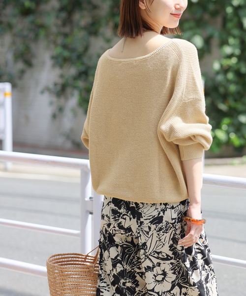 JOURNAL STANDARD relume（ジャーナルスタンダード　レリューム）の「畔リネンニュアンスプルオーバー（ニット/セーター・レディース・ベージュ/グリーン/アイボリー・FREE）」の19枚目の写真