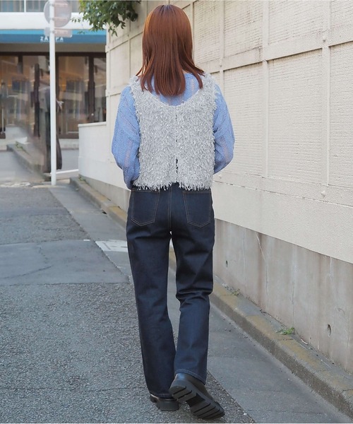 tiptop（ティップトップ）の「【丈が選べる】前後2wayフリンジベスト（ベスト・レディース・ホワイト系その他/アイボリー/ブラック/グレー系その他/グレー/ブラック系その他/ホワイト系その他3/ブラック系その他2/ホワイト系その他2/ブラック系その他3・SHORT/LONG）」の17枚目の写真