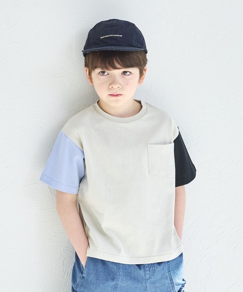 pairmanon（ペアマノン）の「【リンクコーデ】アソート ビッグシルエット 半袖Tシャツ（Tシャツ/カットソー・キッズ・パープル/グリーン系その他2/ピンク系その他2/グリーン系その他3/グリーン系その他/ピンク系その他3/ブルー系その他/オレンジ/ブラック系その他2/ライトブルー/ピンク系その他/ブルー系その他2/ブラック/ライトベージュ/ホワイト/パープル系その他/ホワイト系その他/ベージュ系その他2/ベージュ系その他/ブラウン/ホワイト系その他2/ブラック系その他/ブラウン系その他2/ブラウン系その他/オリーブ・120/150/140/100/90/130/80/110）」の10枚目の写真