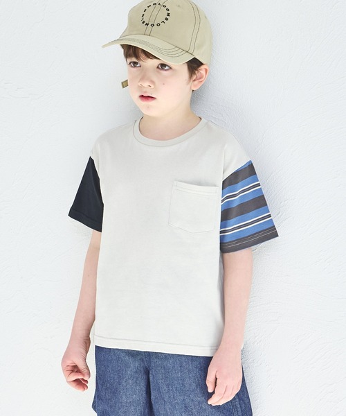 pairmanon（ペアマノン）の「【リンクコーデ】アソート ビッグシルエット 半袖Tシャツ（Tシャツ/カットソー・キッズ・パープル/グリーン系その他2/ピンク系その他2/グリーン系その他3/グリーン系その他/ピンク系その他3/ブルー系その他/オレンジ/ブラック系その他2/ライトブルー/ピンク系その他/ブルー系その他2/ブラック/ライトベージュ/ホワイト/パープル系その他/ホワイト系その他/ベージュ系その他2/ベージュ系その他/ブラウン/ホワイト系その他2/ブラック系その他/ブラウン系その他2/ブラウン系その他/オリーブ・120/150/140/100/90/130/80/110）」の18枚目の写真